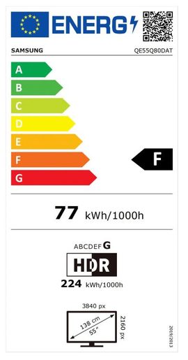 SAMSUNG QE55Q80DAT - TELEVIZE