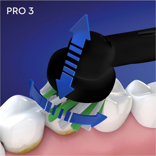 ORAL-B PRO 3 3500 SENSITIVE CLEAN BLACK - ELEKTRICKÝ ZUBNÍ KARTÁČEK