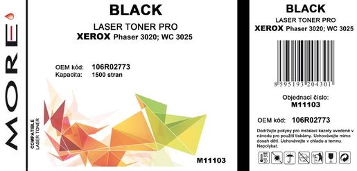 OWA ARMOR TONER KOMPATIBILNÍ S XEROX 106R02773, 1500STR,ČERNÁ/BLACK