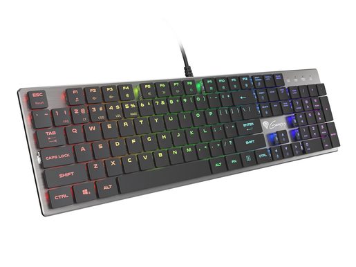 PLOCHÁ MECHANICKÁ KLÁVESNICE GENESIS THOR 420 RGB US, CONTENT SLIM BLUE SWITCH, SOFTWARE