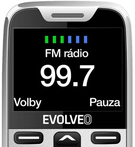 EVOLVEO EASYPHONE XR, MOBILNÍ TELEFON PRO SENIORY S NABÍJECÍM STOJÁNKEM, BÍLÁ