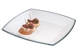 TOKIO skleněný talíř 26 x 26 cm sada 6 ks