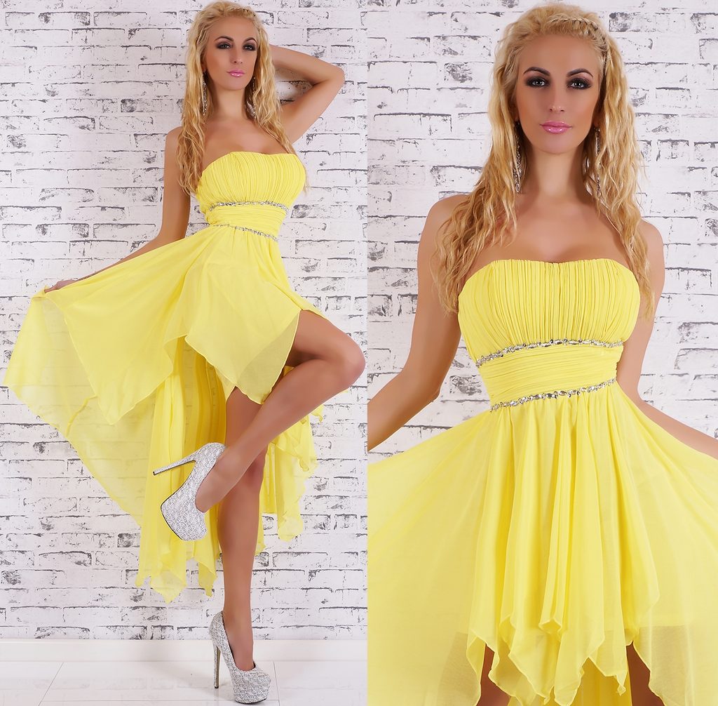 Žluté plesové šaty - EU - Večerné šaty a koktejlové šaty - vasa-moda.sk