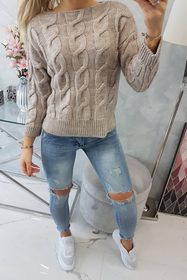 Pletený krátky sveter