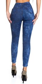 Moderné modré batikované džínsy