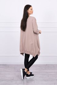 Mikinové šaty plus size