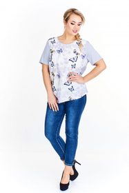 Dámske elegantné tričko plus size