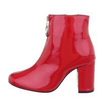 Červené členkové topánky