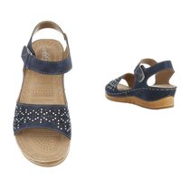 Modré dámské sandály