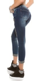 Trendy dámské džíny s potiskem