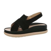 Čierne dámske letné sandále