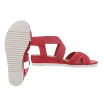 Červené letné sandálky