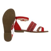Červené letní sandálky