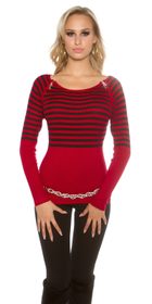 Dámský pulovr-červený