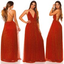 Červené dlouhé šaty