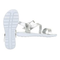 Stříbrné letní sandálky