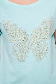 Dámske tričko s motýľom