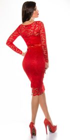 Červené šaty dámské- II. jakost