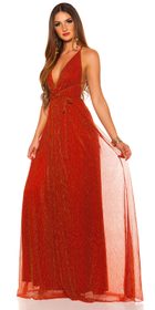 Červené dlhé šaty