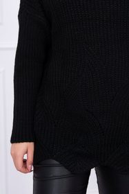 Čierny sveter s rolákom