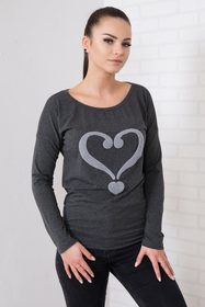 Dámske tričko s aplikáciou srdca