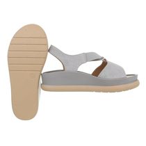 Dámske letné sandále sivé