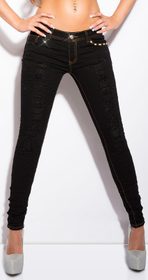 Skinny džínsy dámske čierne
