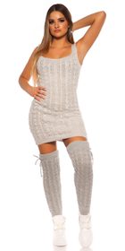 Pletené dámské mini šaty