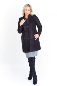 Elegantní dámský kabát plus size