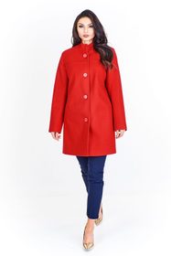 Vlněný červený kabátek