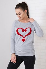 Dámske tričko s aplikáciou srdca