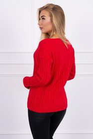 Červený dámsky sveter