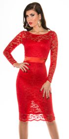Červené šaty dámské-II.jakost