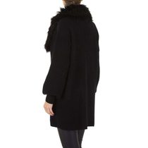 Černý pletený kabátek
