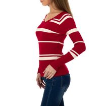 Proužkovaný dámský svetr