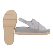 Letné dámske sandále sivé