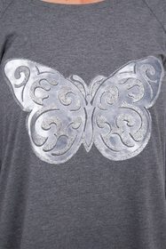 Tričko s potiskem motýla