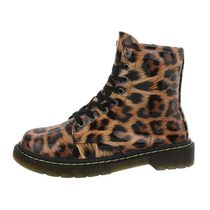 Leopard šněrovací boty