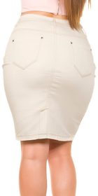 Džínsová sukňa plus size