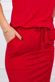 Červené letní mini šaty