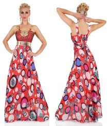 Extravagantní dámské šaty - červené