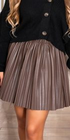 Plisovaná mini sukně