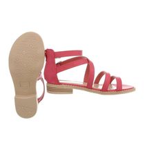 Červené letné sandálky