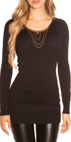 Černý elegantní svetr