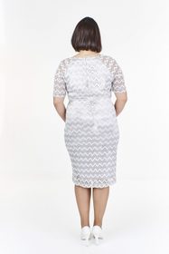 Krajkové pouzdrové šaty plus size