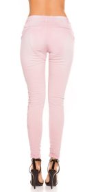 Růžové skinny džíny