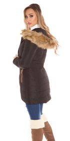 Dámska zimná bunda s kapucňou