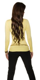 Žltý sexy sveter