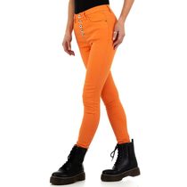 Dámské oranžové džíny