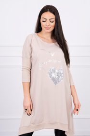 Mikinové šaty plus size